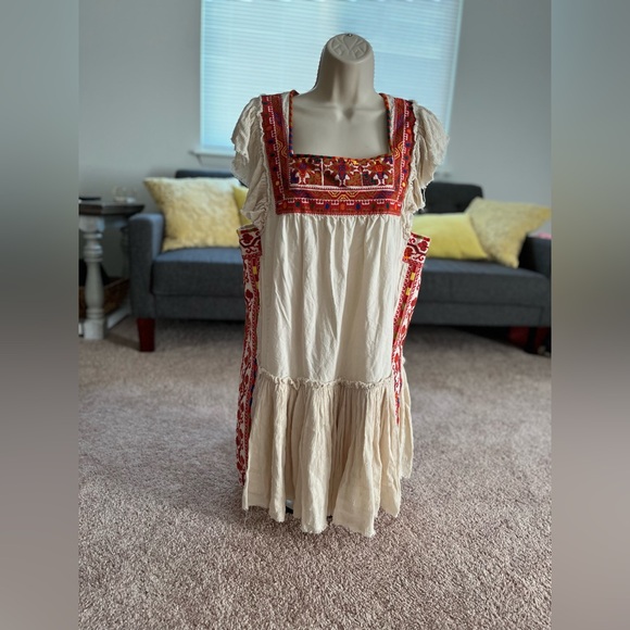 Free People Day Glow Boho Embroidered Dress - Picture 8 of 8